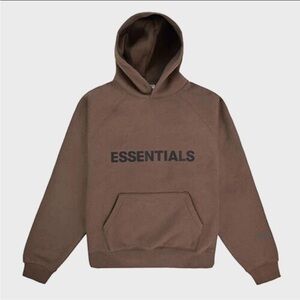🌟Fear of God🌟Essentials Dark Brown Hoodie